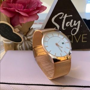 Rose gold watch